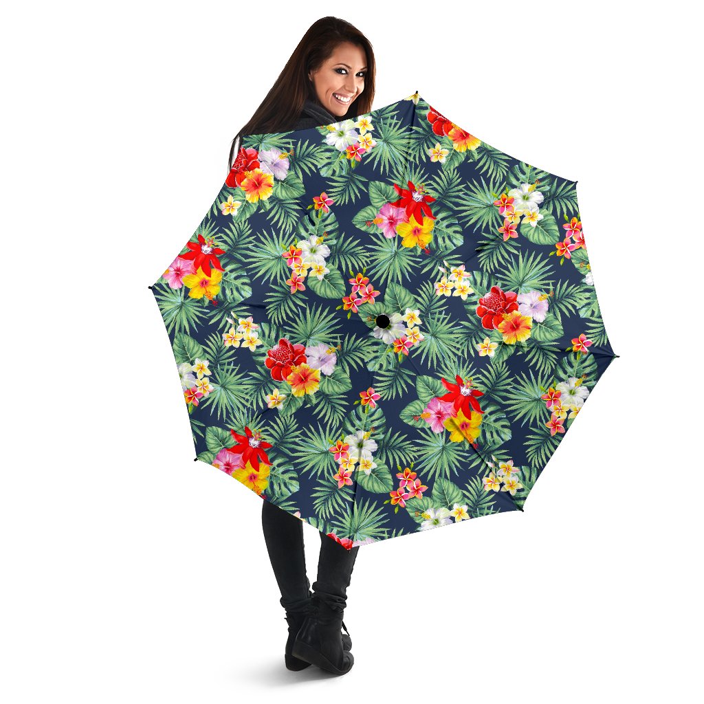 Summer Tropical Hawaii Pattern Print Foldable Umbrella