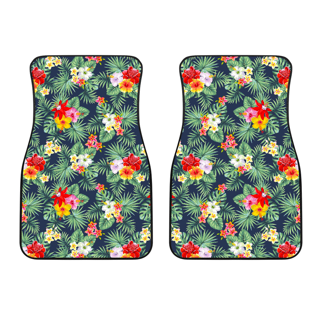 Summer Tropical Hawaii Pattern Print Front Car Floor Mats