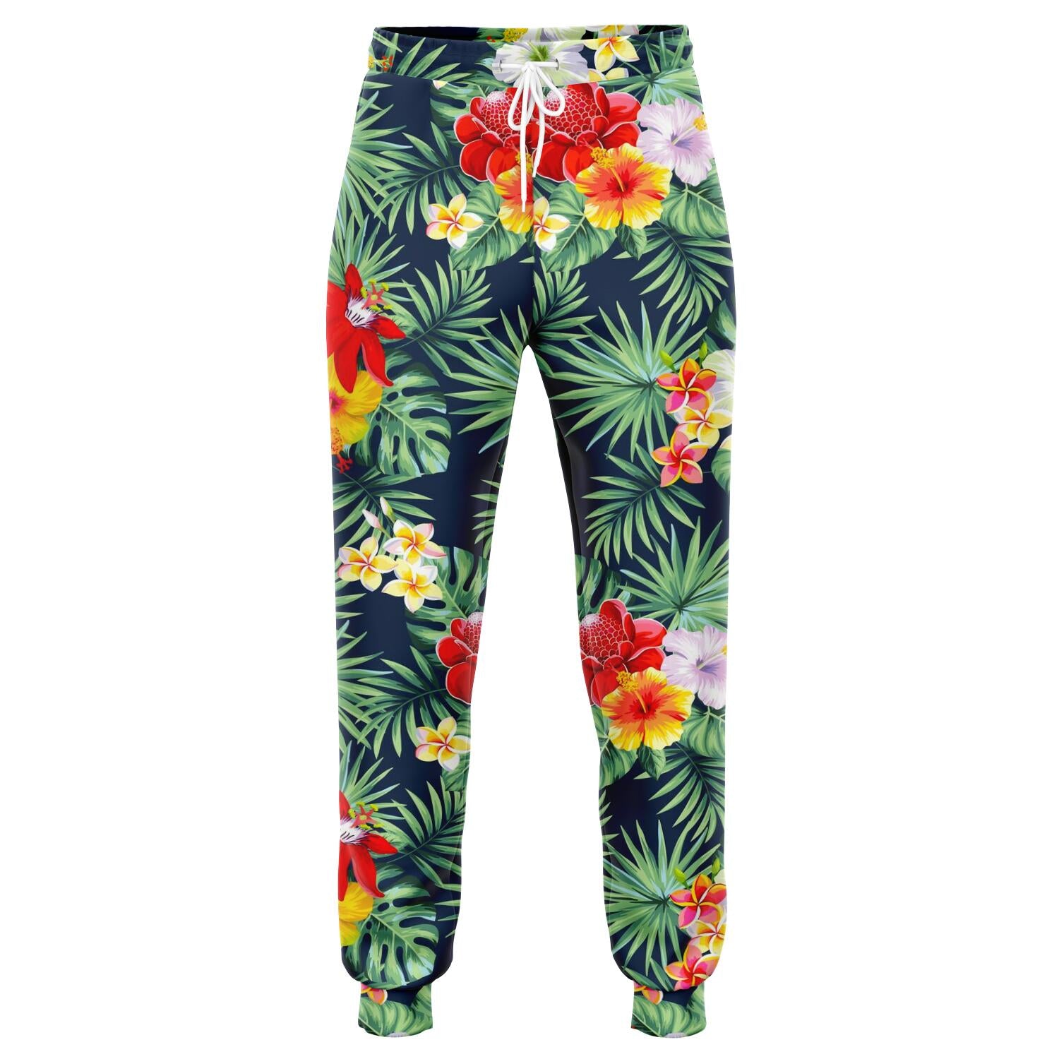 Summer Tropical Hawaii Pattern Print Jogger Pants