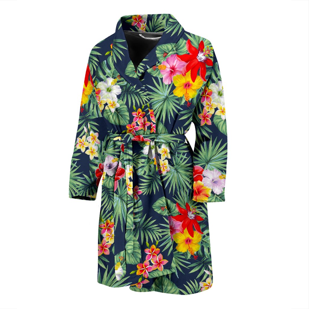 Summer Tropical Hawaii Pattern Print Men's Bathrobe