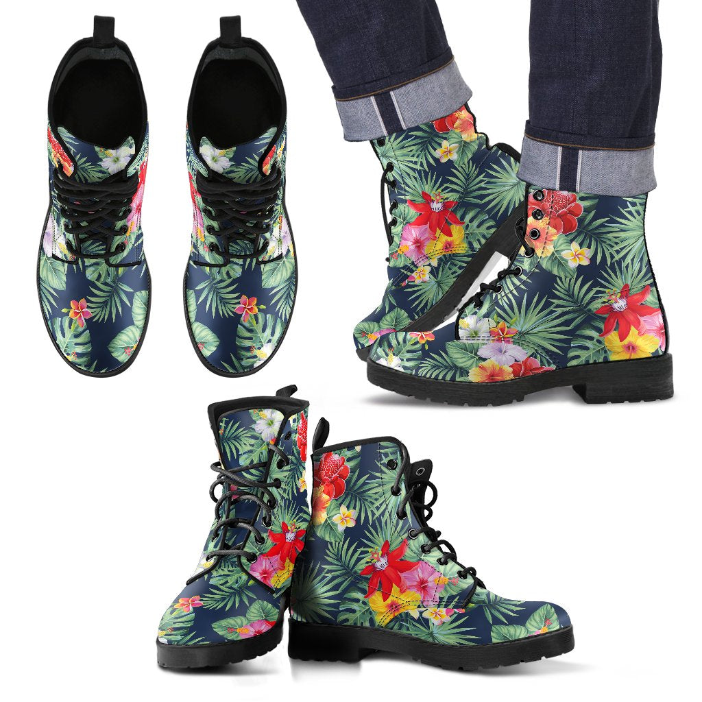 Summer Tropical Hawaii Pattern Print Men's Boots