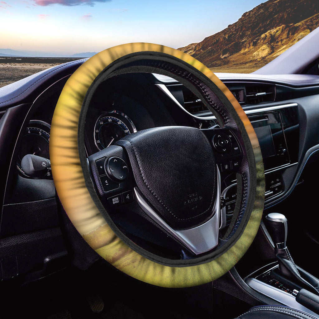 Sunrise Field Print Car Steering Wheel Cover