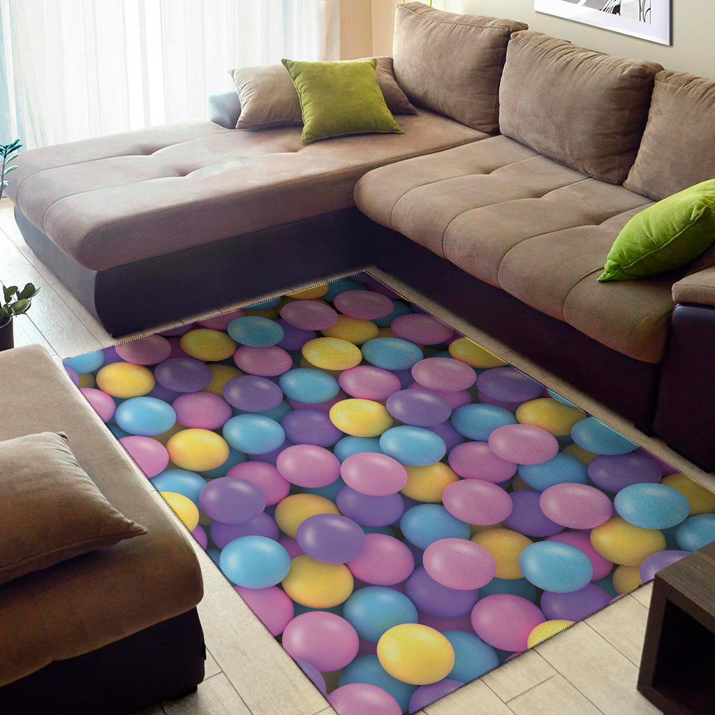 Sweet Candy Ball Pattern Print Area Rug