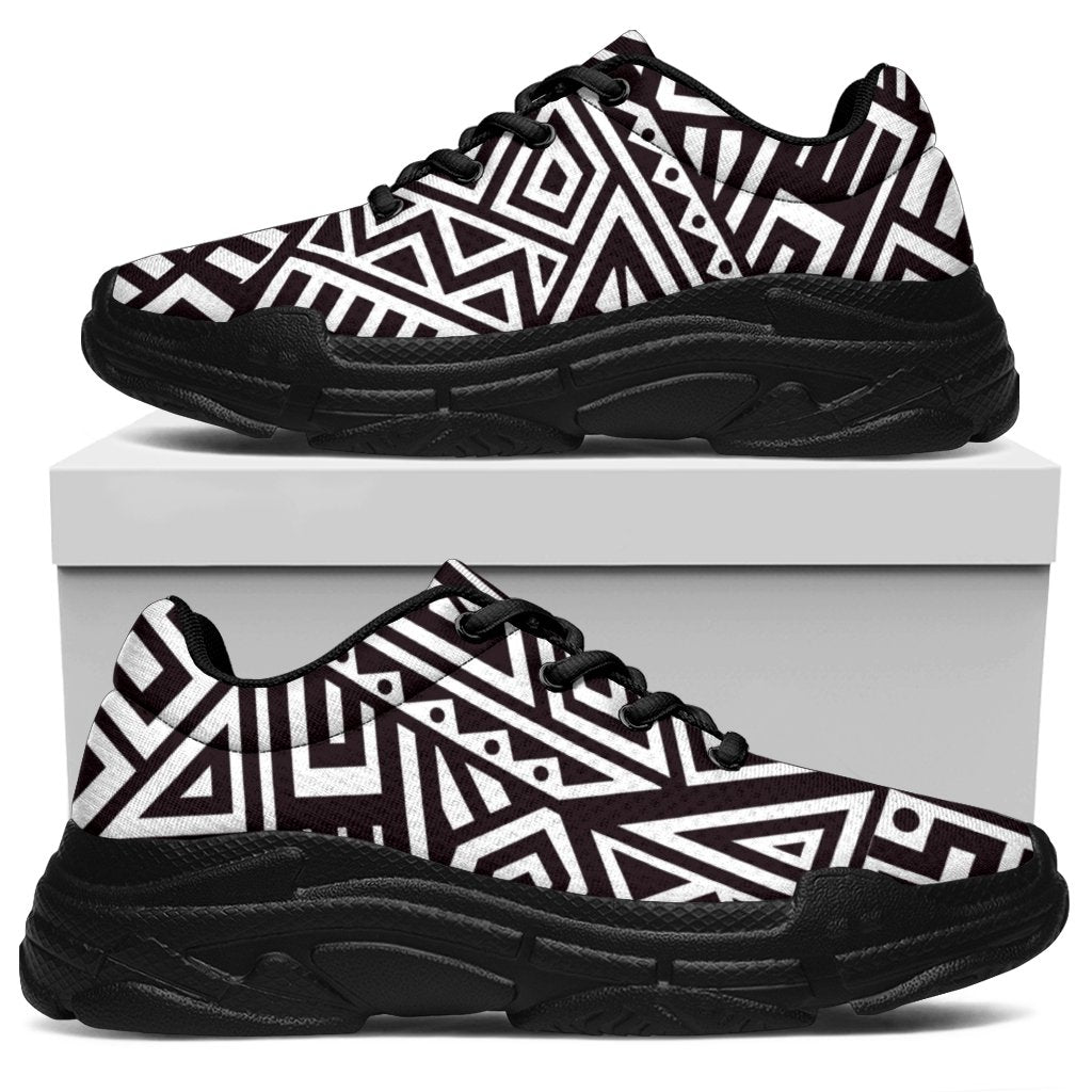 Tribal Aztec Geometric Pattern Print Chunky Sneakers