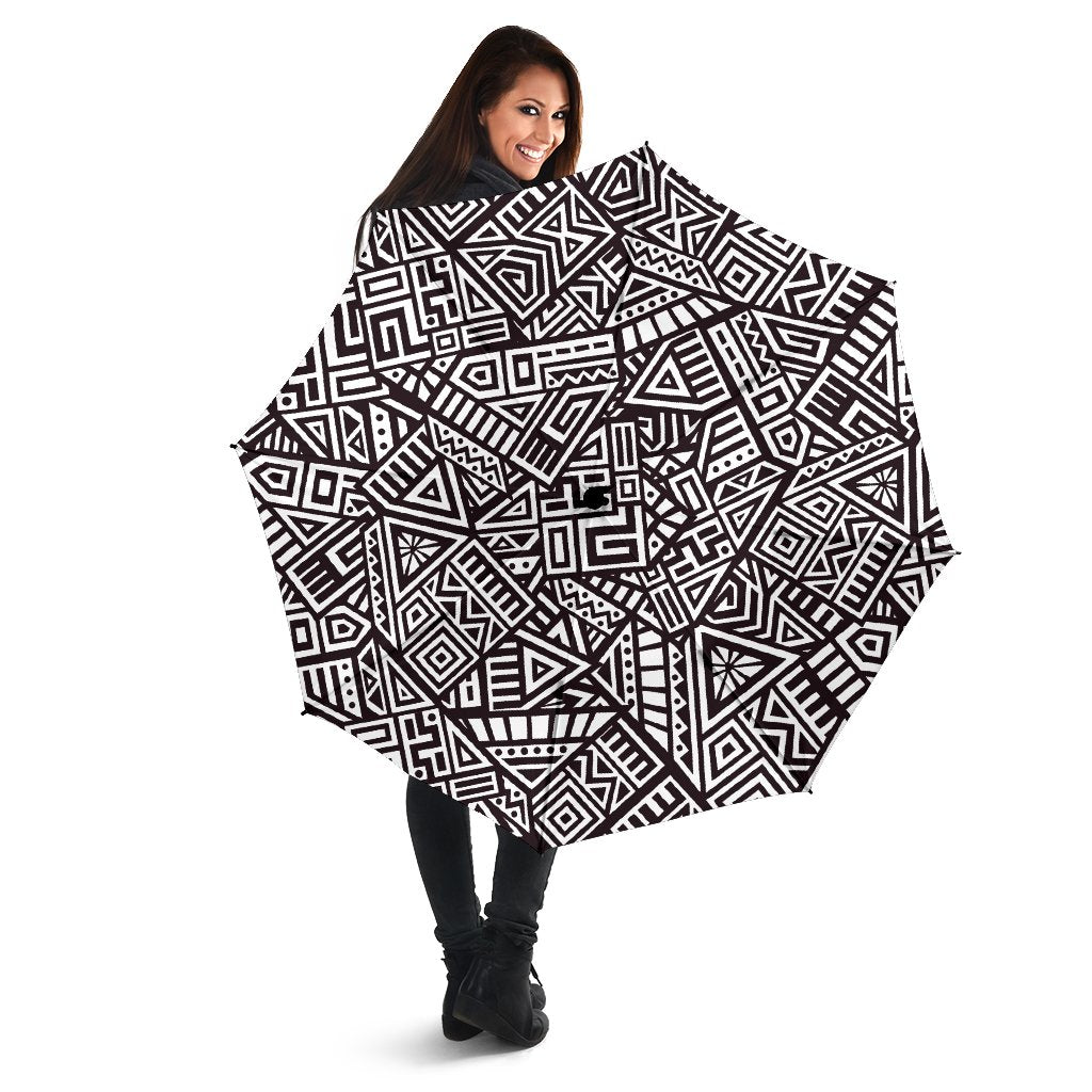 Tribal Aztec Geometric Pattern Print Foldable Umbrella