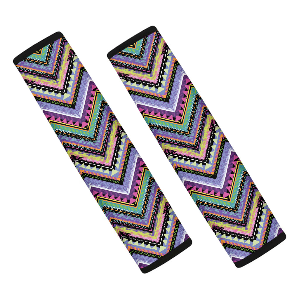 Tribal Aztec Hippie Pattern Print Car Seat Belt Covers