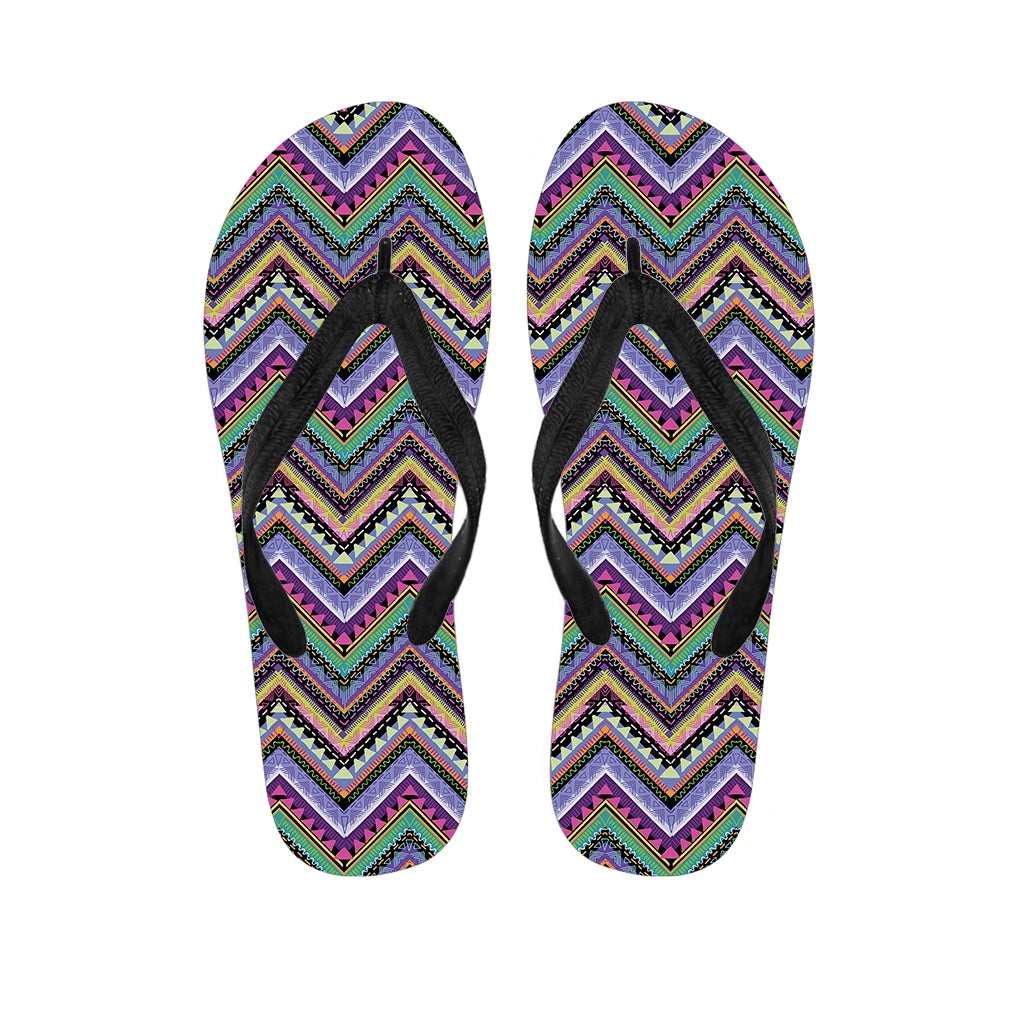 Tribal Aztec Hippie Pattern Print Flip Flops