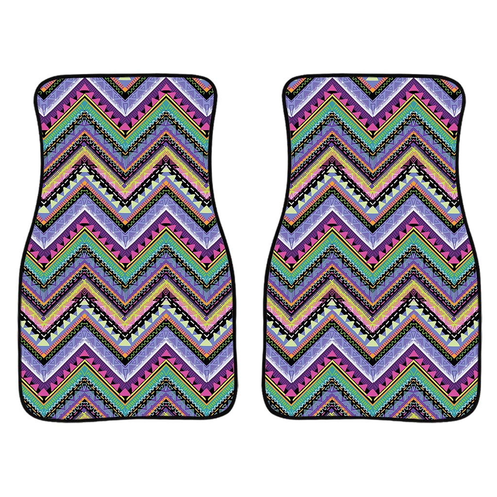 Tribal Aztec Hippie Pattern Print Front Car Floor Mats