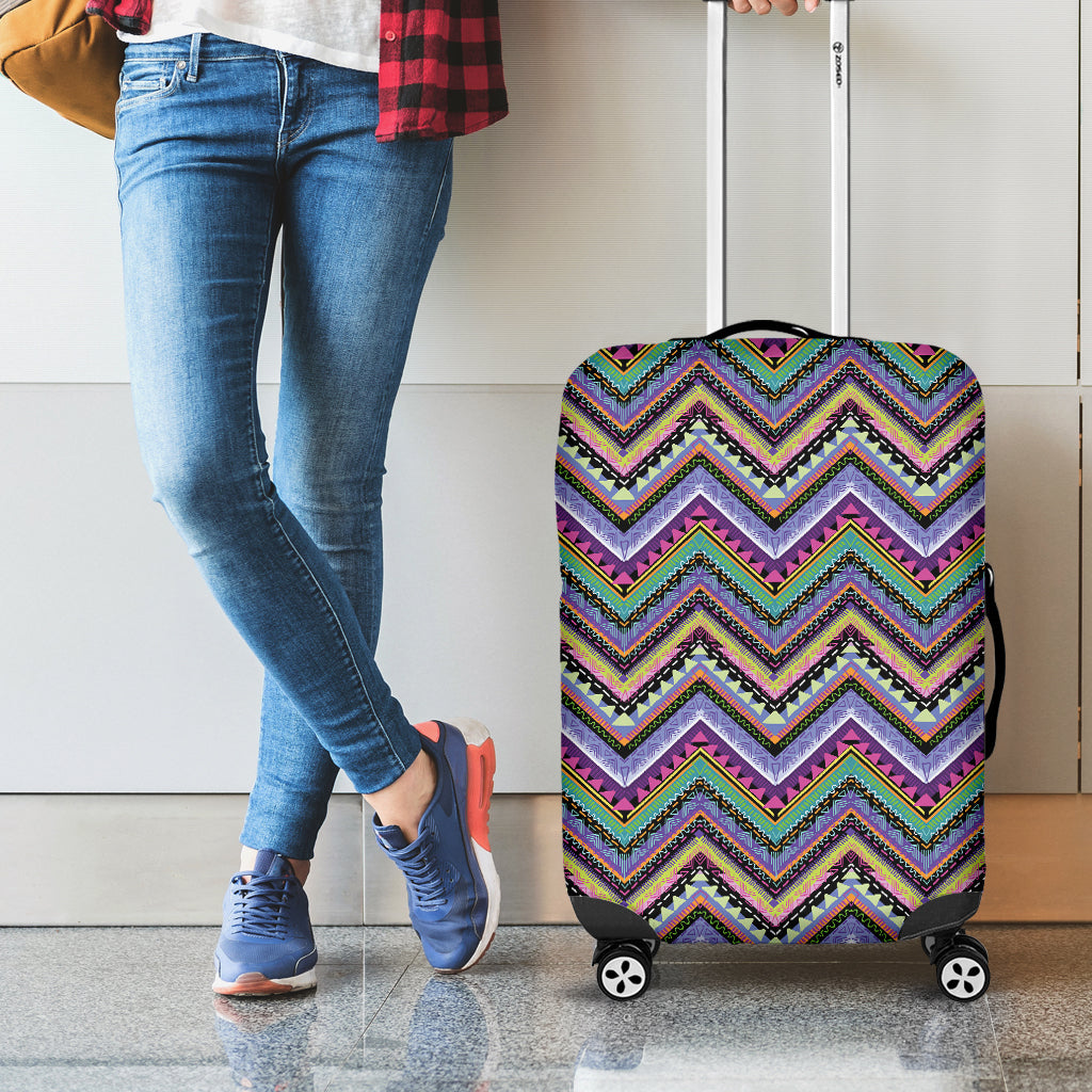 Tribal Aztec Hippie Pattern Print Luggage Cover