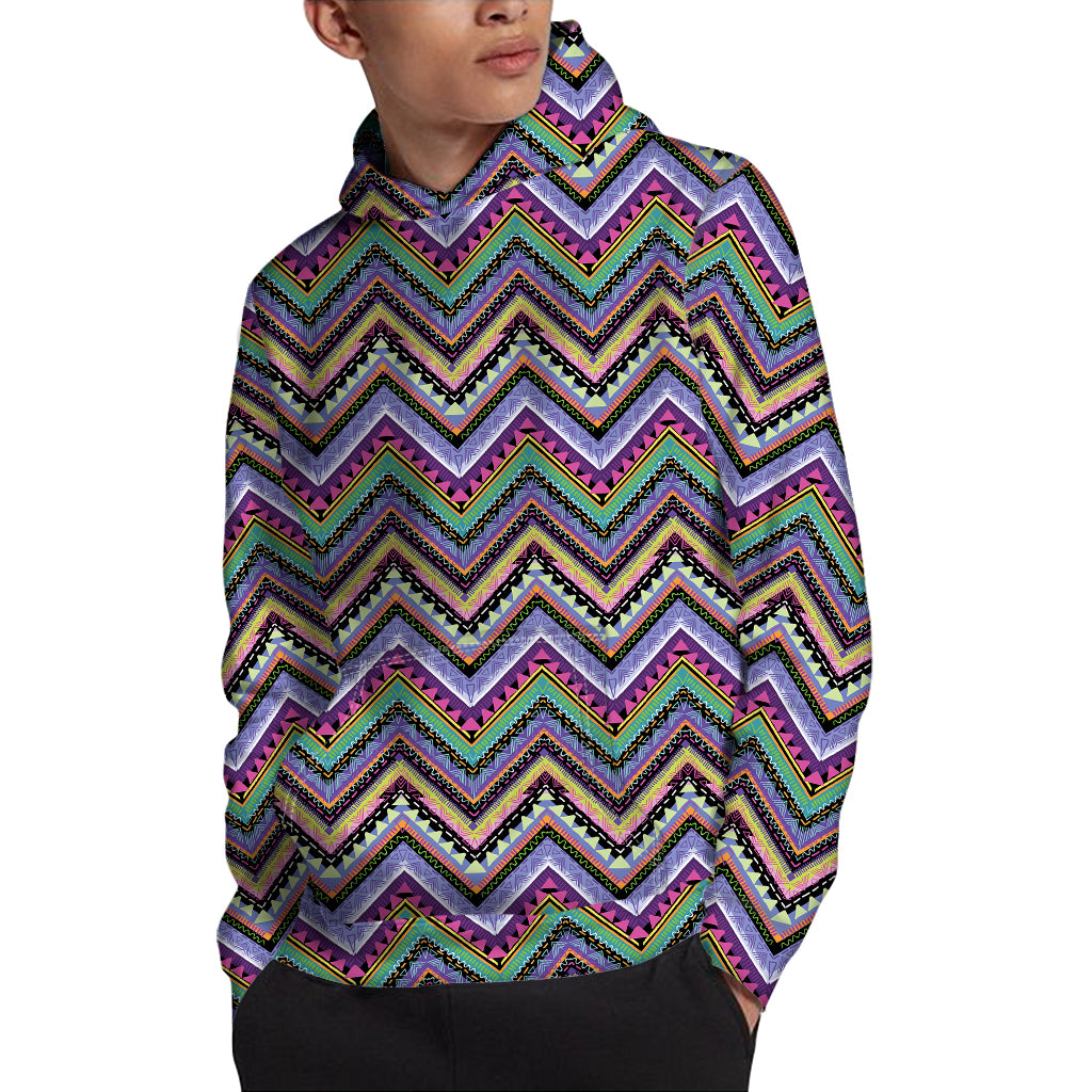 Tribal Aztec Hippie Pattern Print Pullover Hoodie