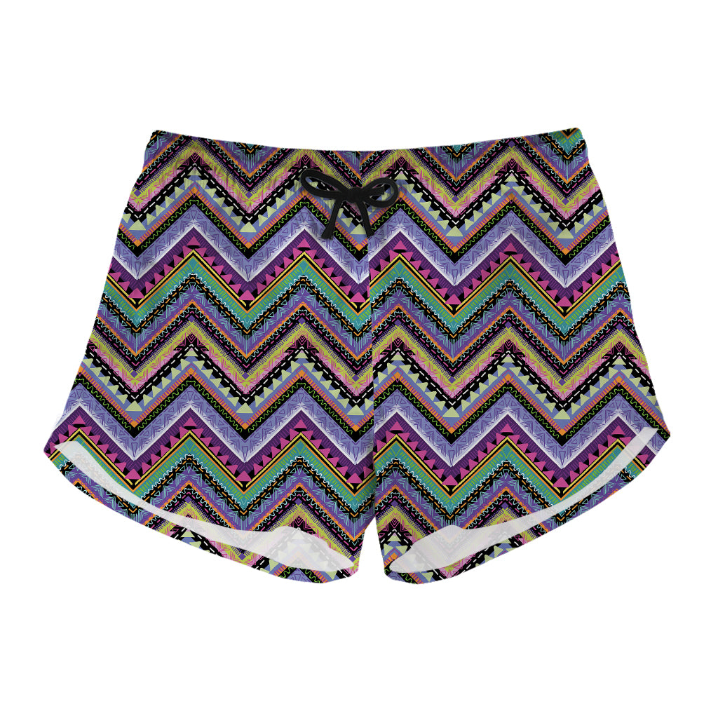 Tribal Aztec Hippie Pattern Print Women's Shorts