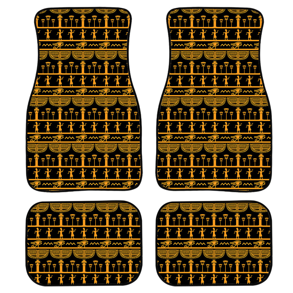 Tribal Egypt Pattern Print Front and Back Car Floor Mats