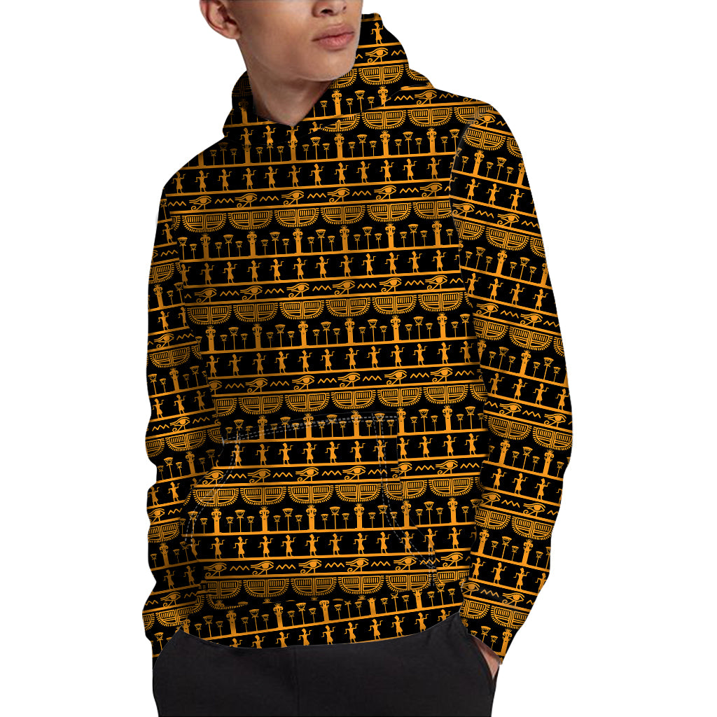 Tribal Egypt Pattern Print Pullover Hoodie