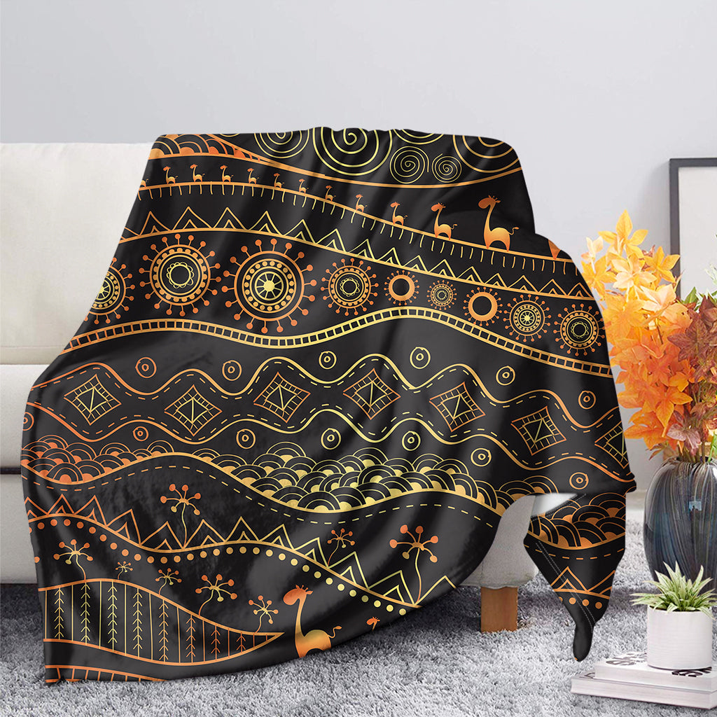 Tribal Ethnic African Pattern Print Blanket