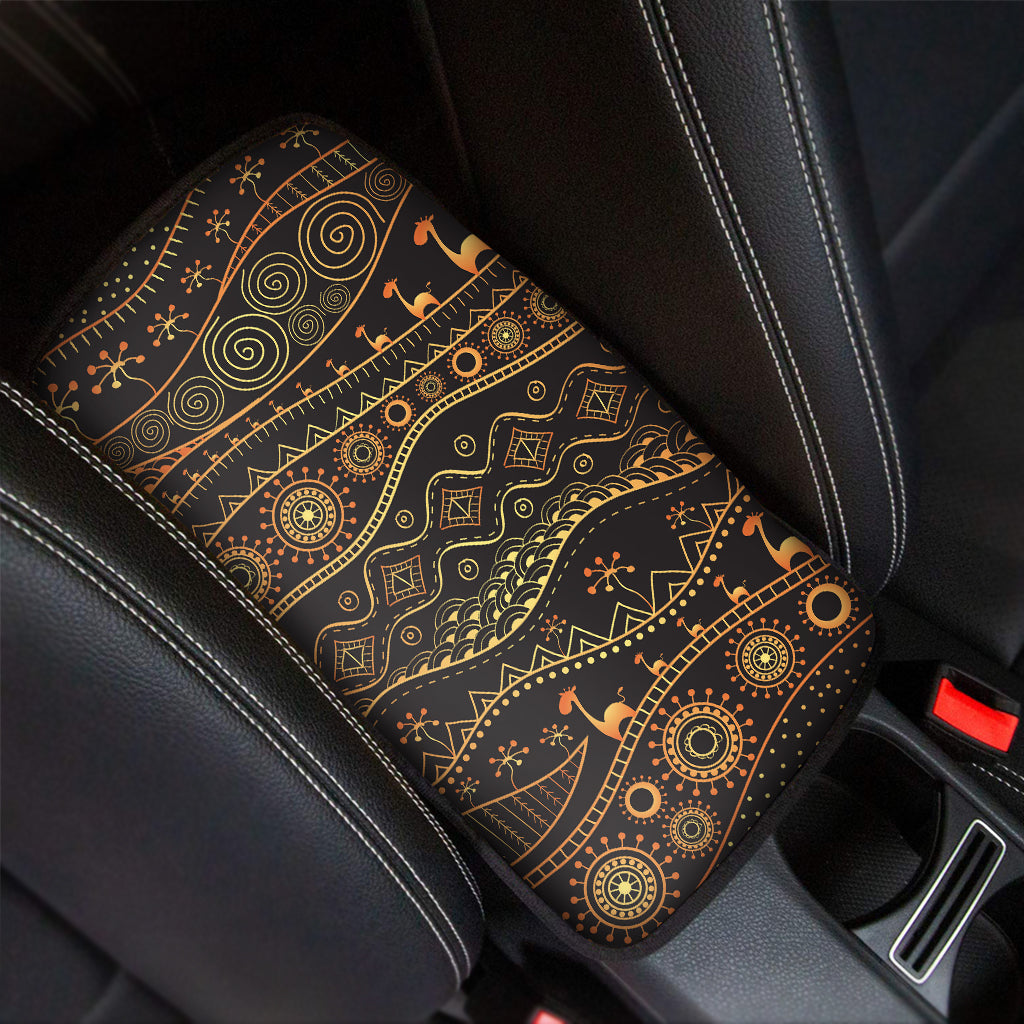 Tribal Ethnic African Pattern Print Car Center Console Cover