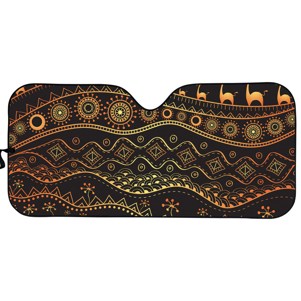 Tribal Ethnic African Pattern Print Car Sun Shade