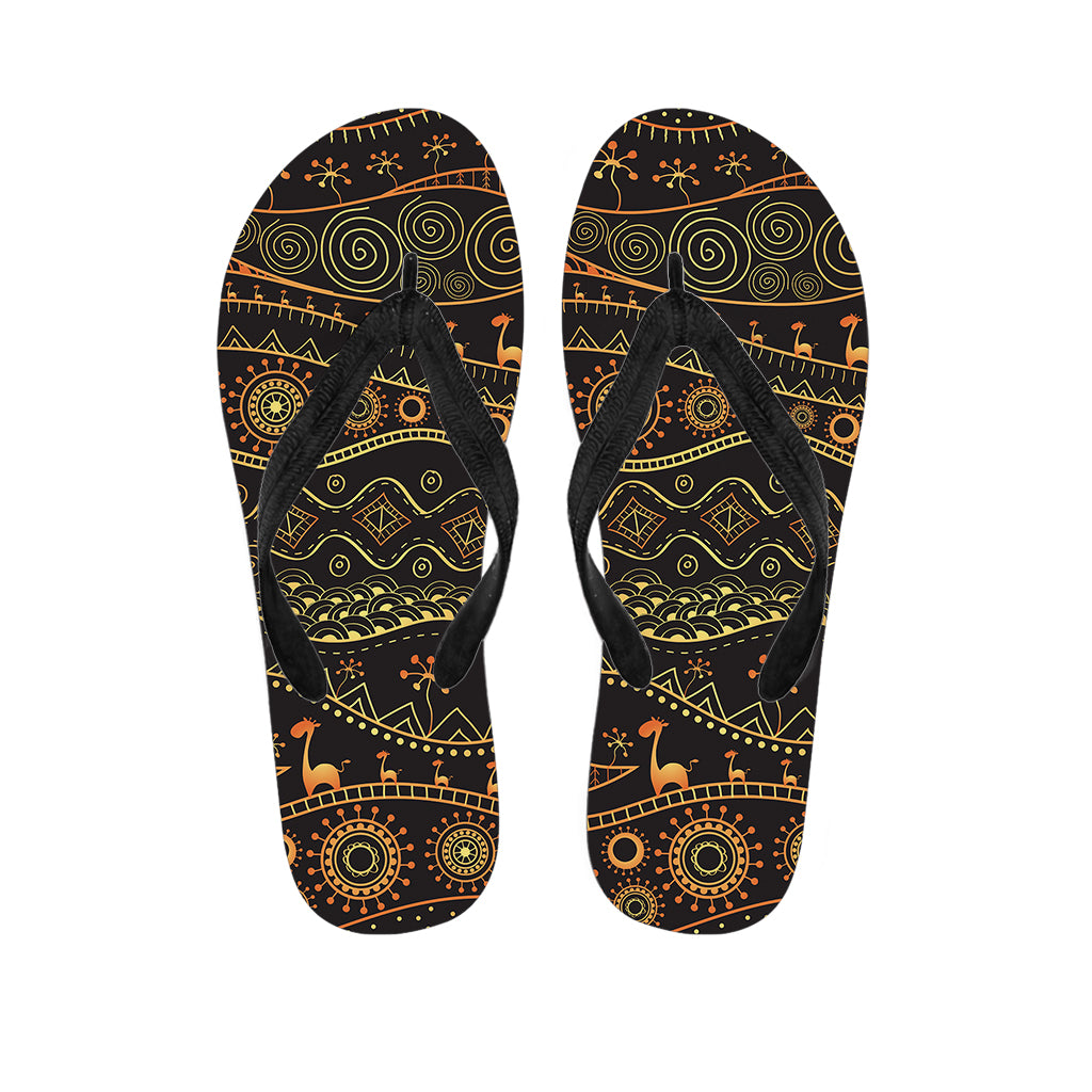 Tribal Ethnic African Pattern Print Flip Flops