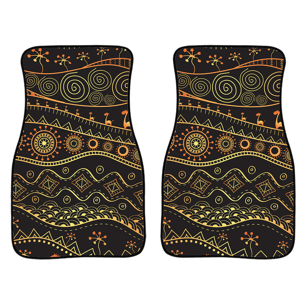 Tribal Ethnic African Pattern Print Front Car Floor Mats