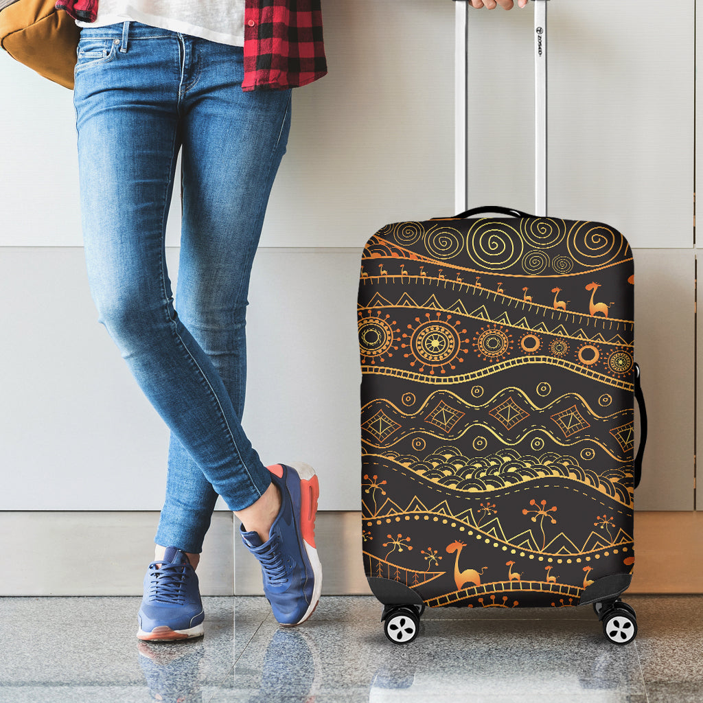 Tribal Ethnic African Pattern Print Luggage Cover