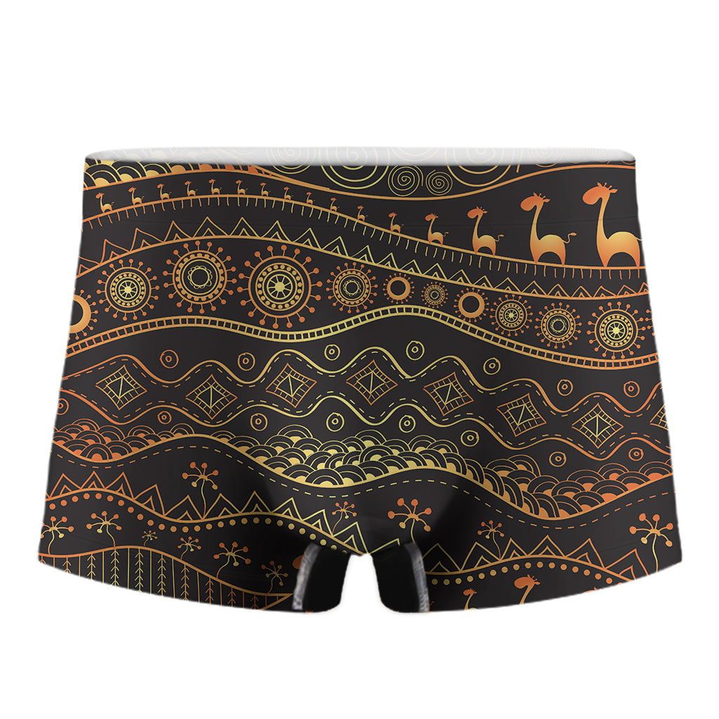 Tribal Ethnic African Pattern Print Men's Boxer Briefs