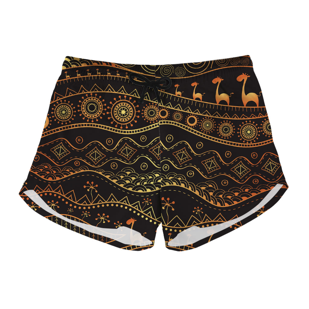 Tribal Ethnic African Pattern Print Women's Shorts