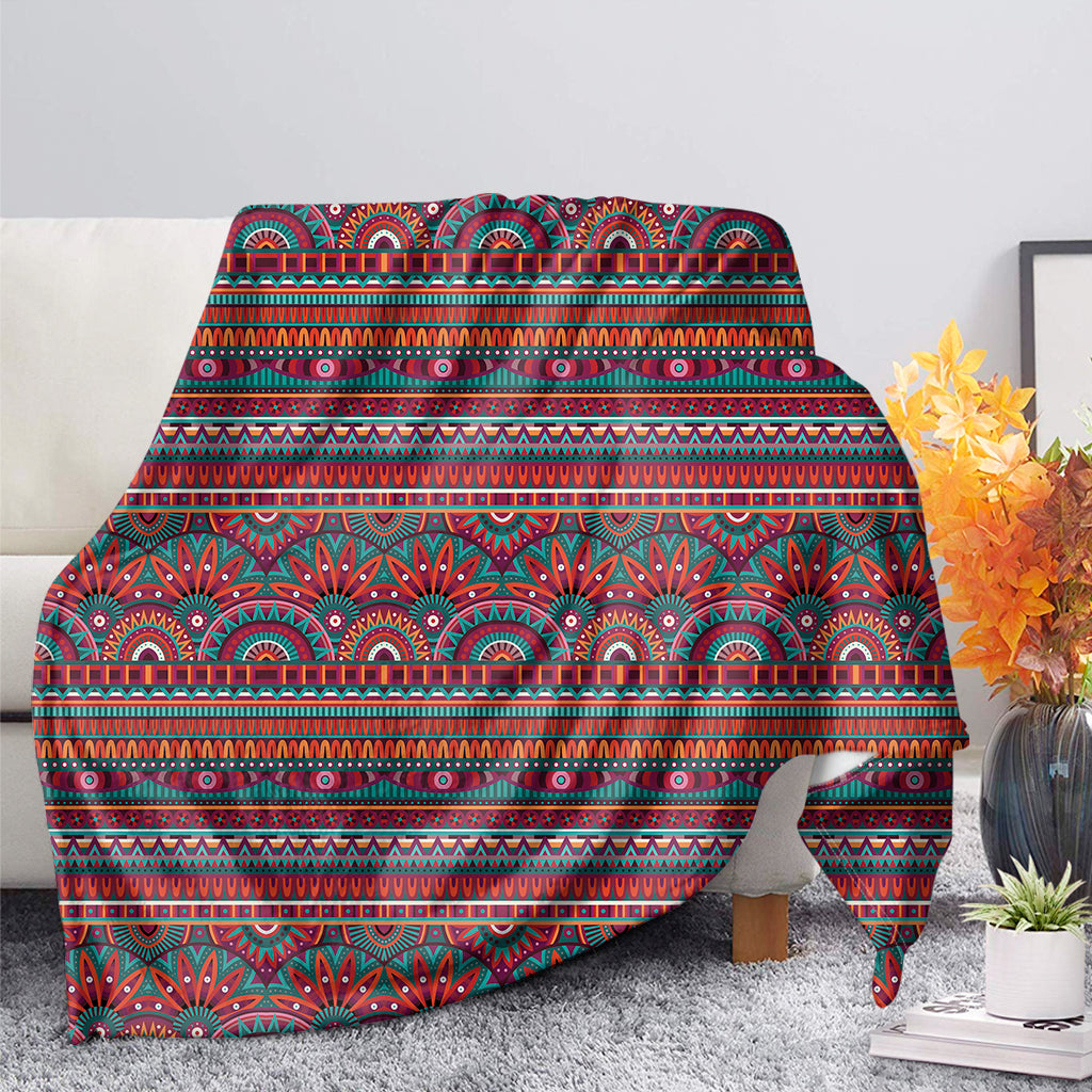 Tribal Ethnic Pattern Print Blanket