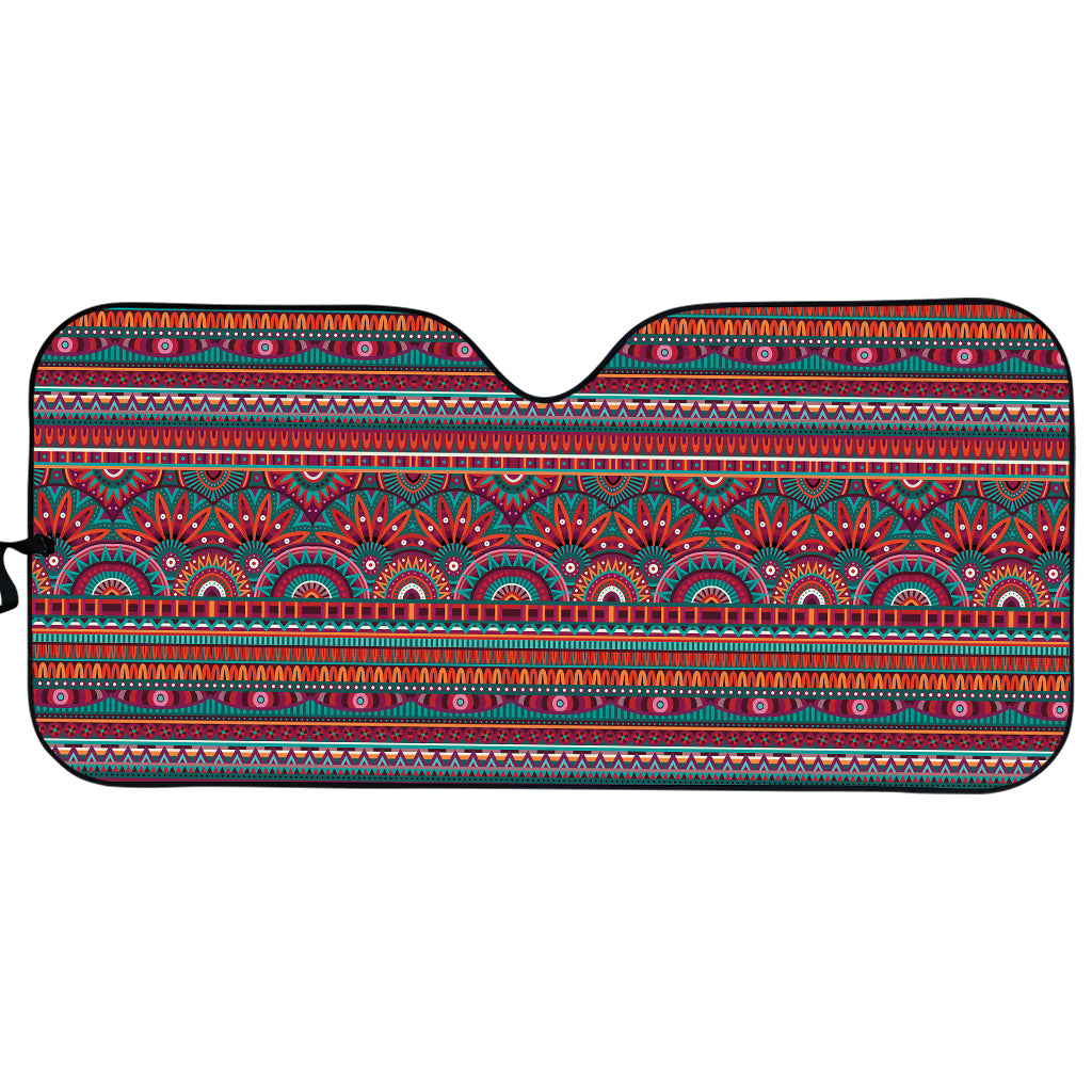 Tribal Ethnic Pattern Print Car Sun Shade