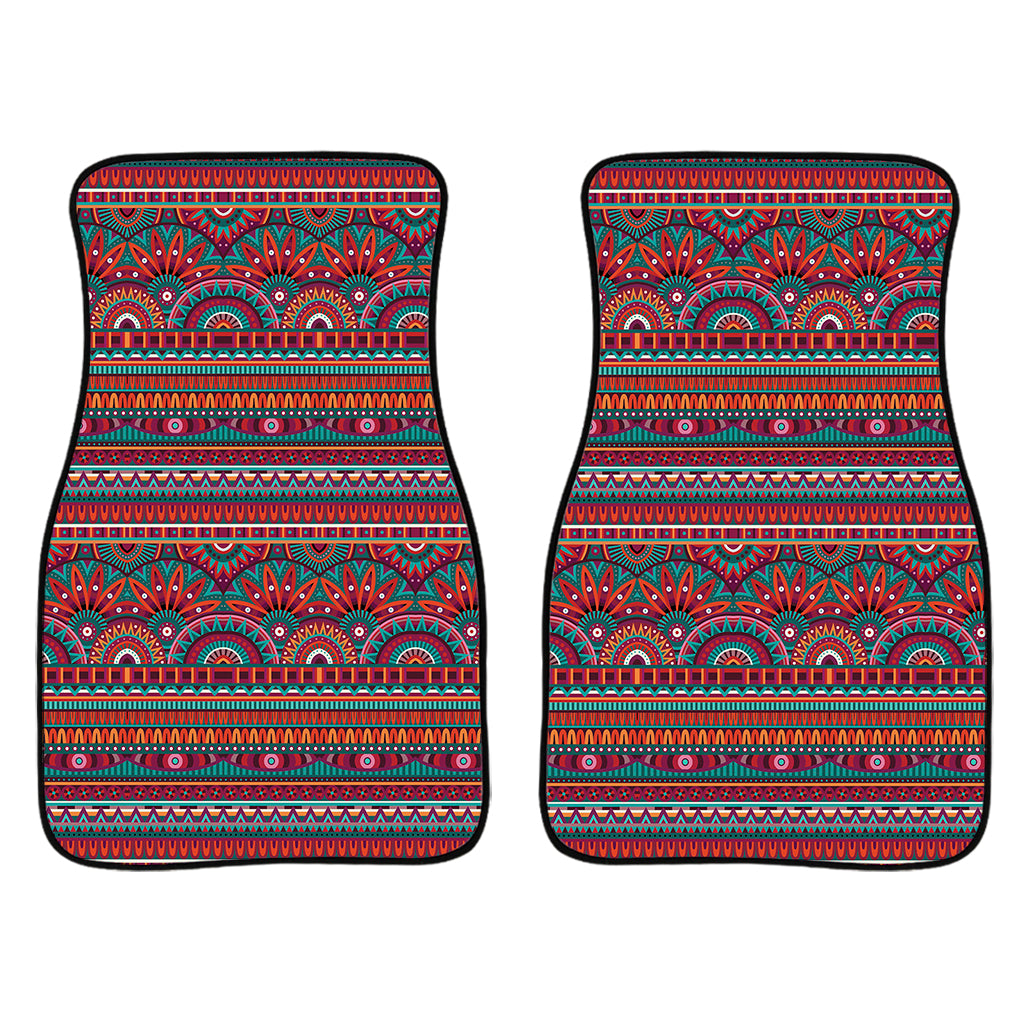 Tribal Ethnic Pattern Print Front Car Floor Mats