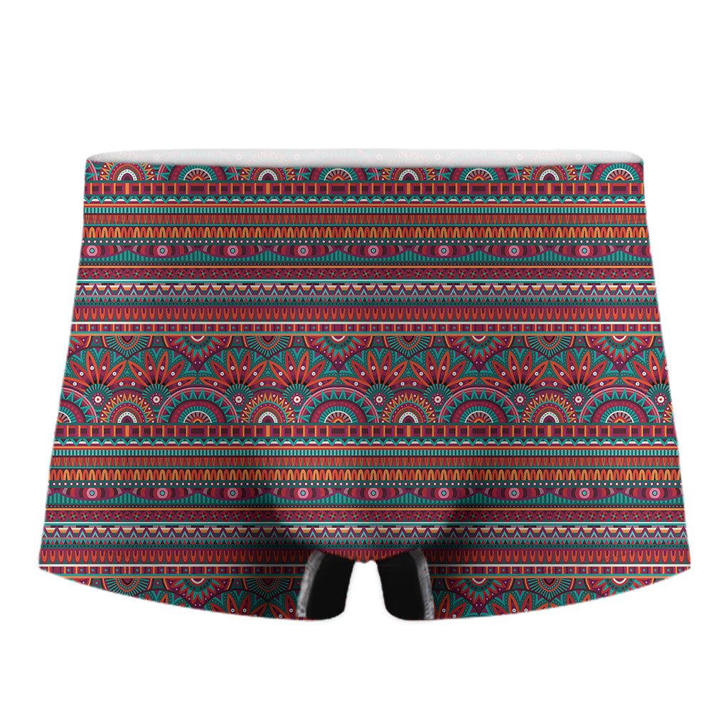 Tribal Ethnic Pattern Print Men's Boxer Briefs