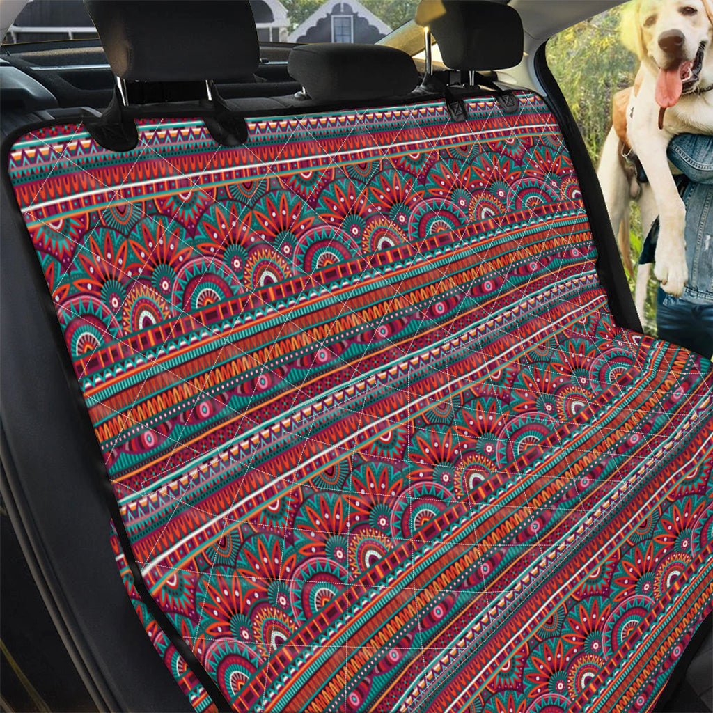 Tribal Ethnic Pattern Print Pet Car Back Seat Cover