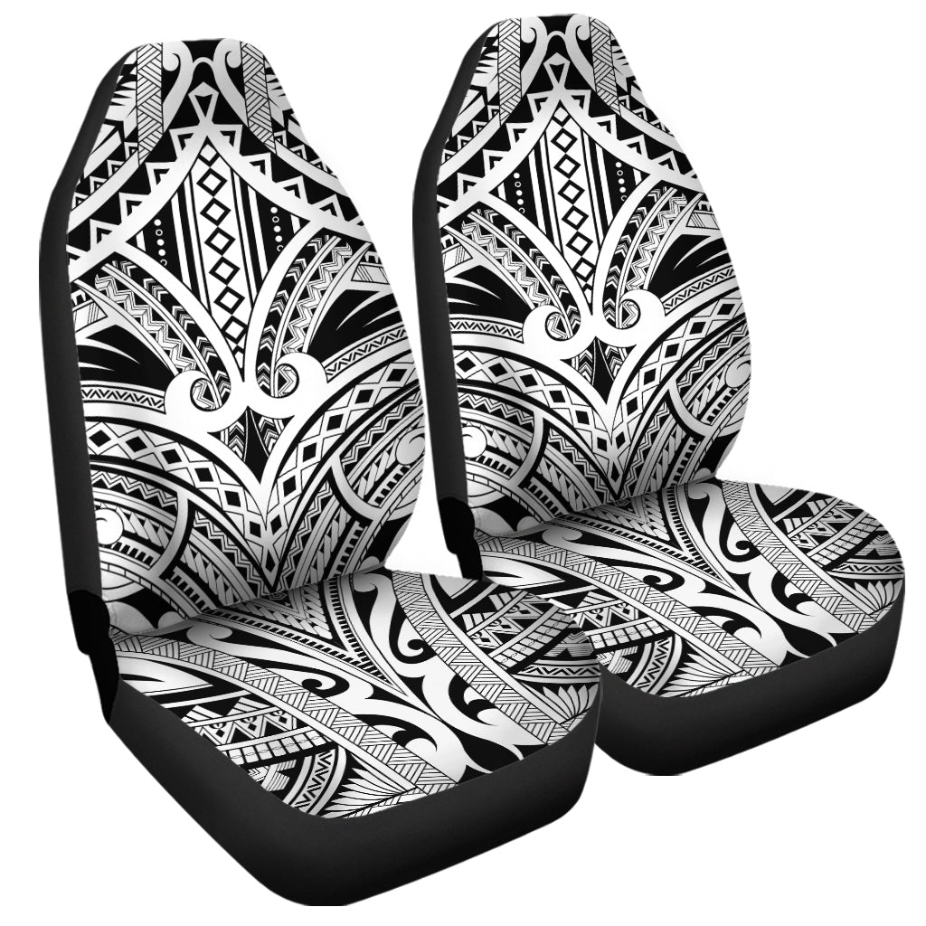 Tribal Maori Polynesian Tattoo Print Universal Fit Car Seat Covers