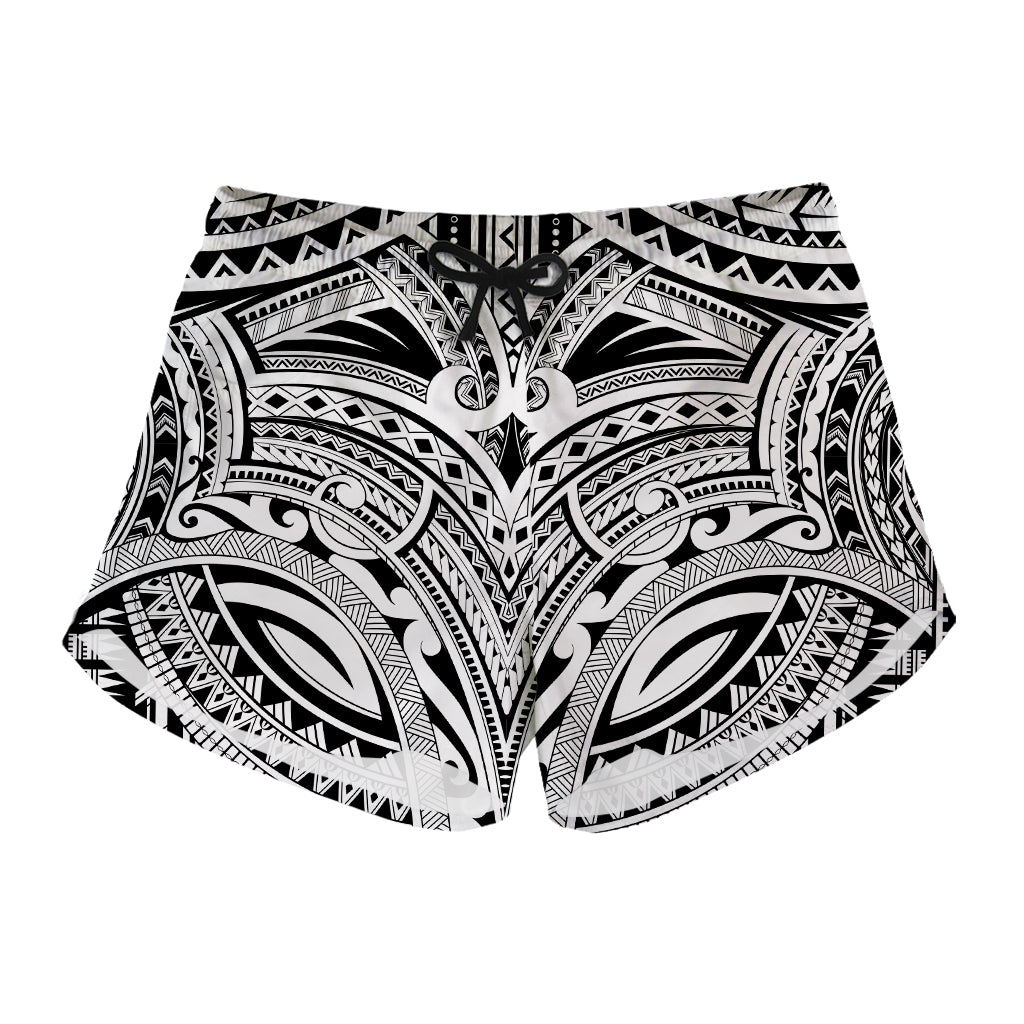 Tribal Maori Polynesian Tattoo Print Women's Shorts