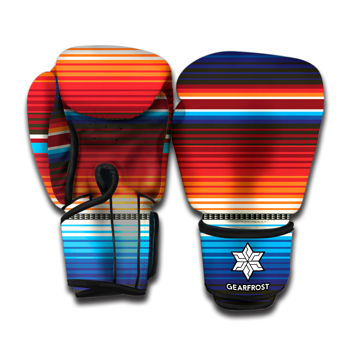 Tribal Mexican Blanket Pattern Print Boxing Gloves