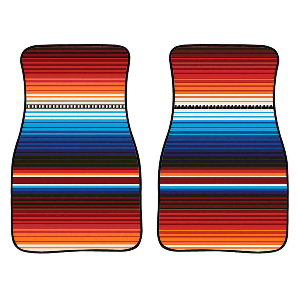 Tribal Mexican Blanket Pattern Print Front Car Floor Mats