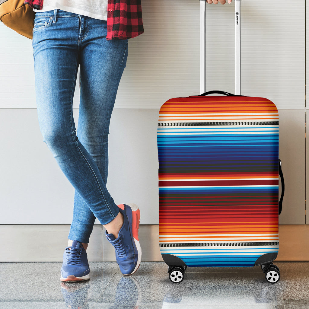 Tribal Mexican Blanket Pattern Print Luggage Cover