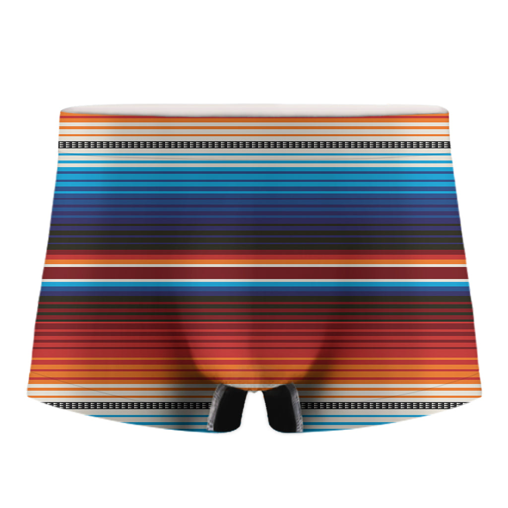 Tribal Mexican Blanket Pattern Print Men's Boxer Briefs