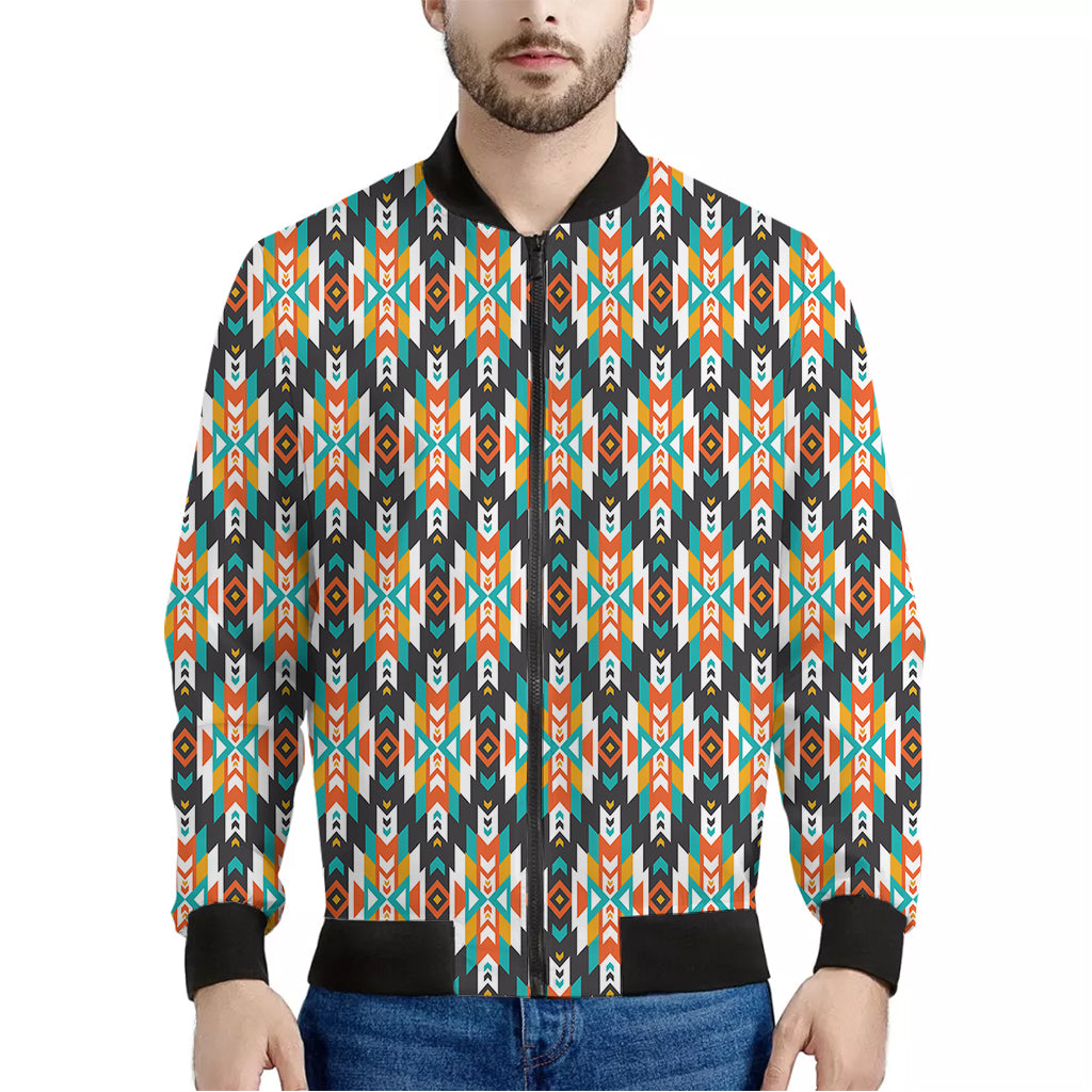 Tribal Native American Pattern Print Men's Bomber Jacket