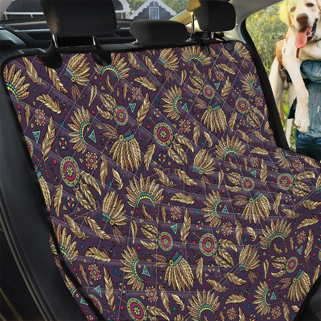 Tribal Native Indian Pattern Print Pet Car Back Seat Cover