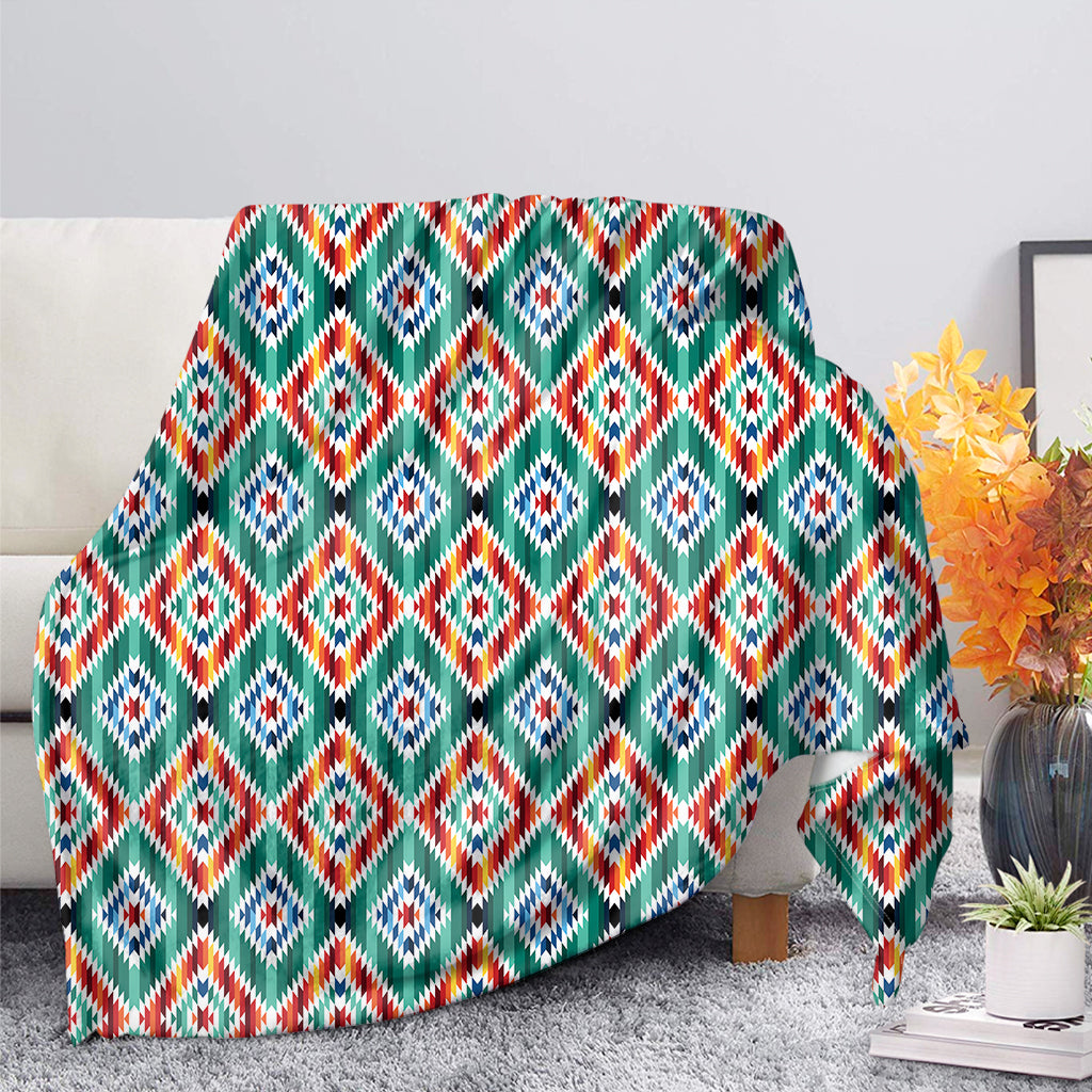 Tribal Navajo Pattern Print Blanket