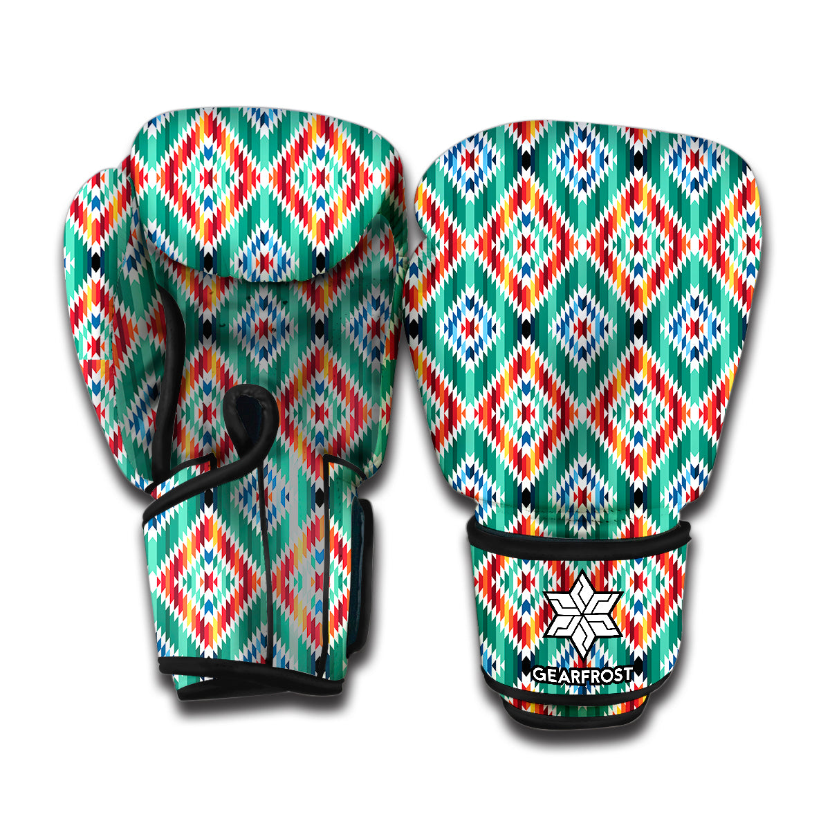 Tribal Navajo Pattern Print Boxing Gloves