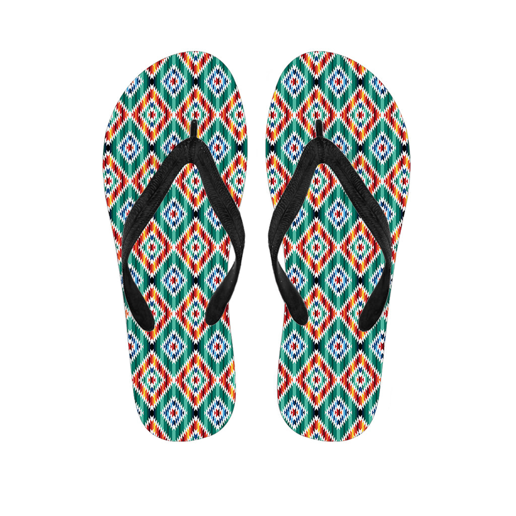 Tribal Navajo Pattern Print Flip Flops