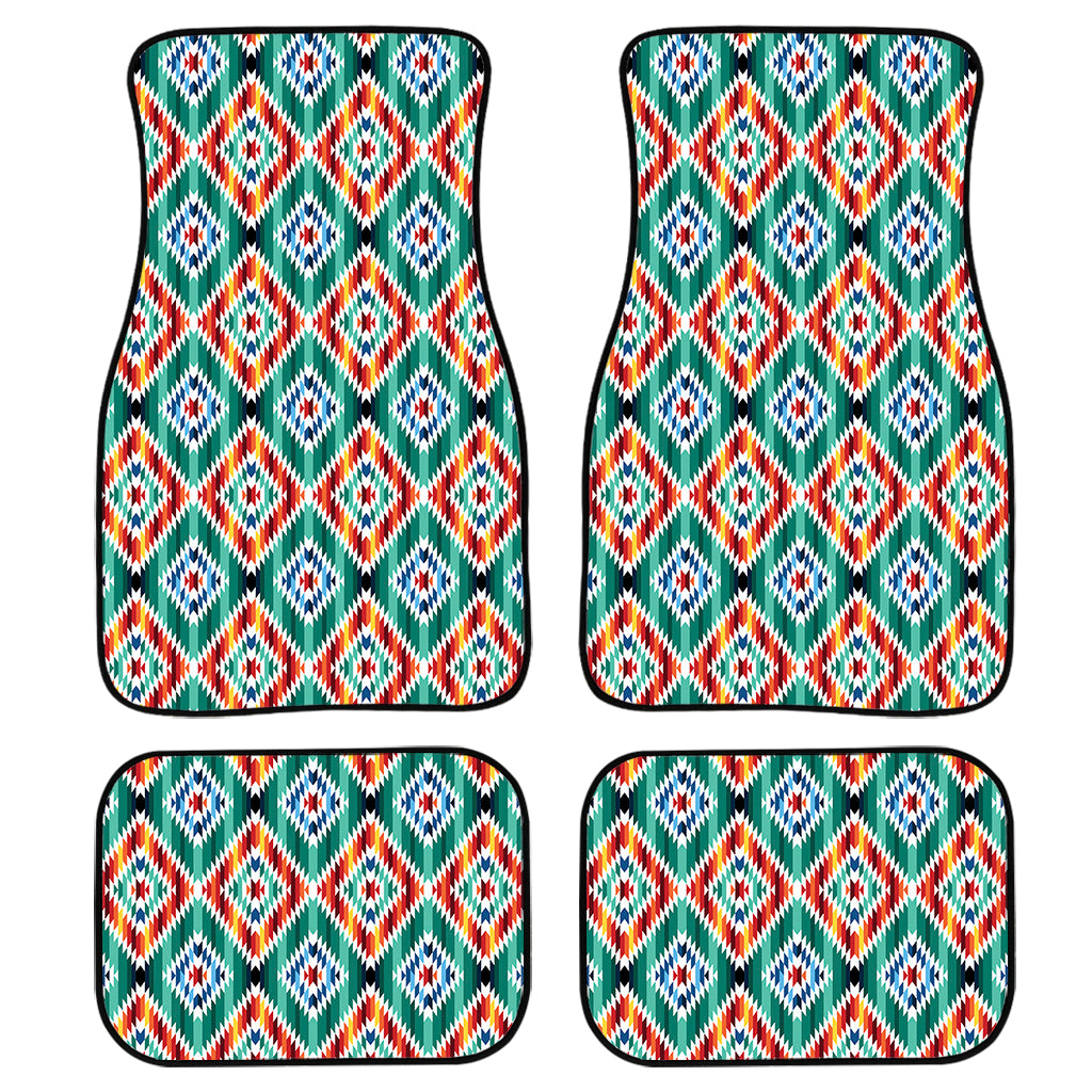 Tribal Navajo Pattern Print Front and Back Car Floor Mats