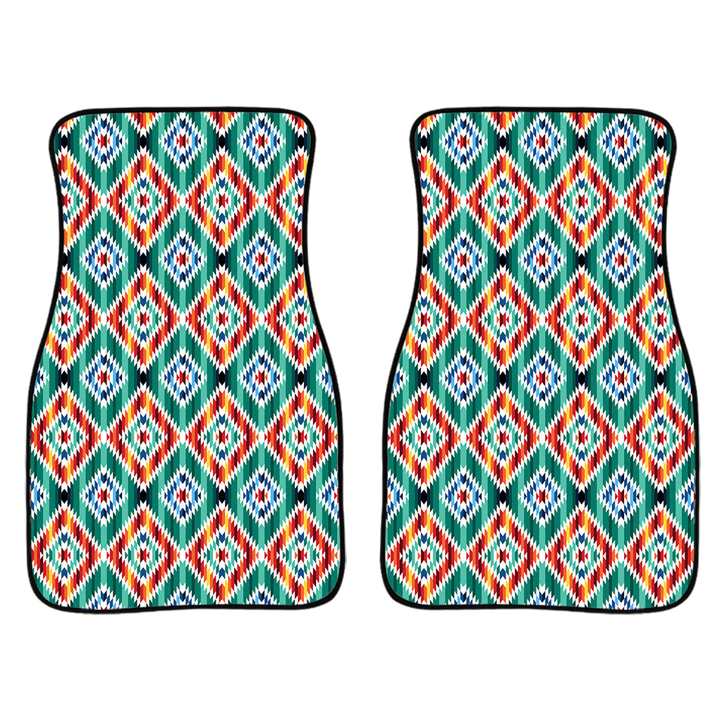 Tribal Navajo Pattern Print Front Car Floor Mats