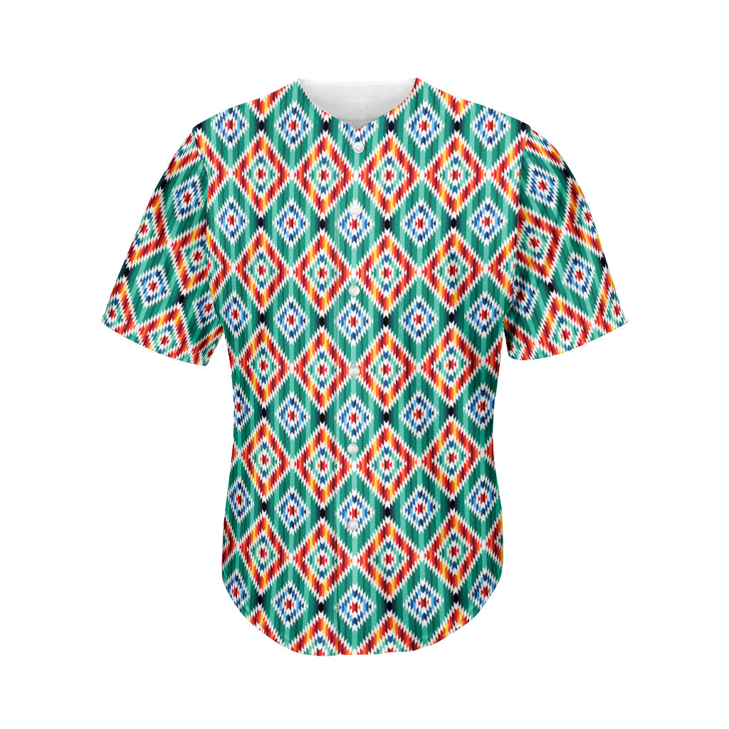 Tribal Navajo Pattern Print Men's Baseball Jersey