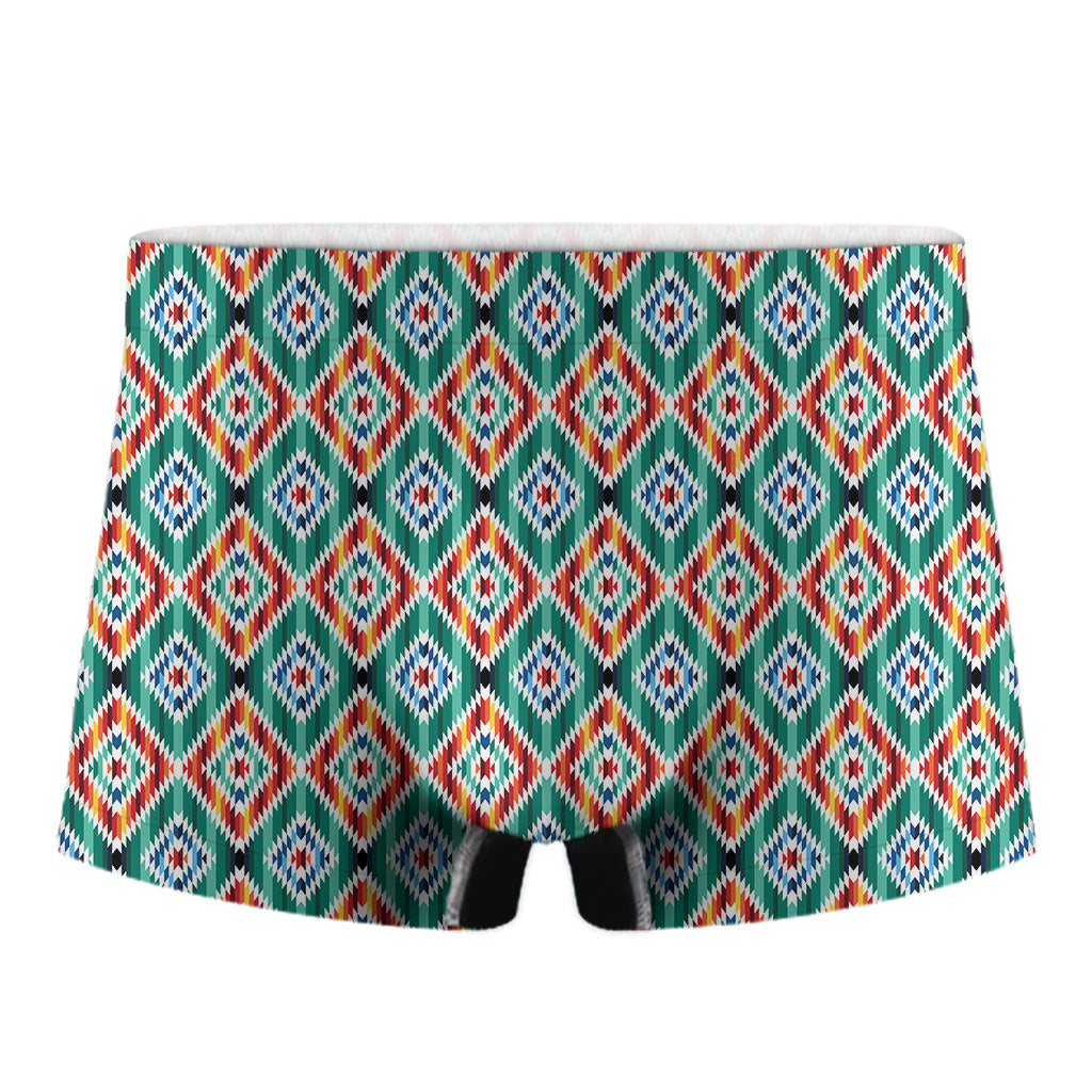 Tribal Navajo Pattern Print Men's Boxer Briefs