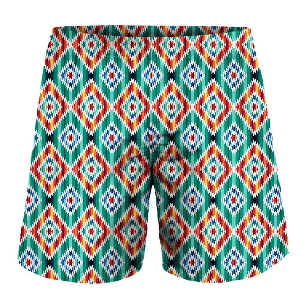 Tribal Navajo Pattern Print Men's Shorts