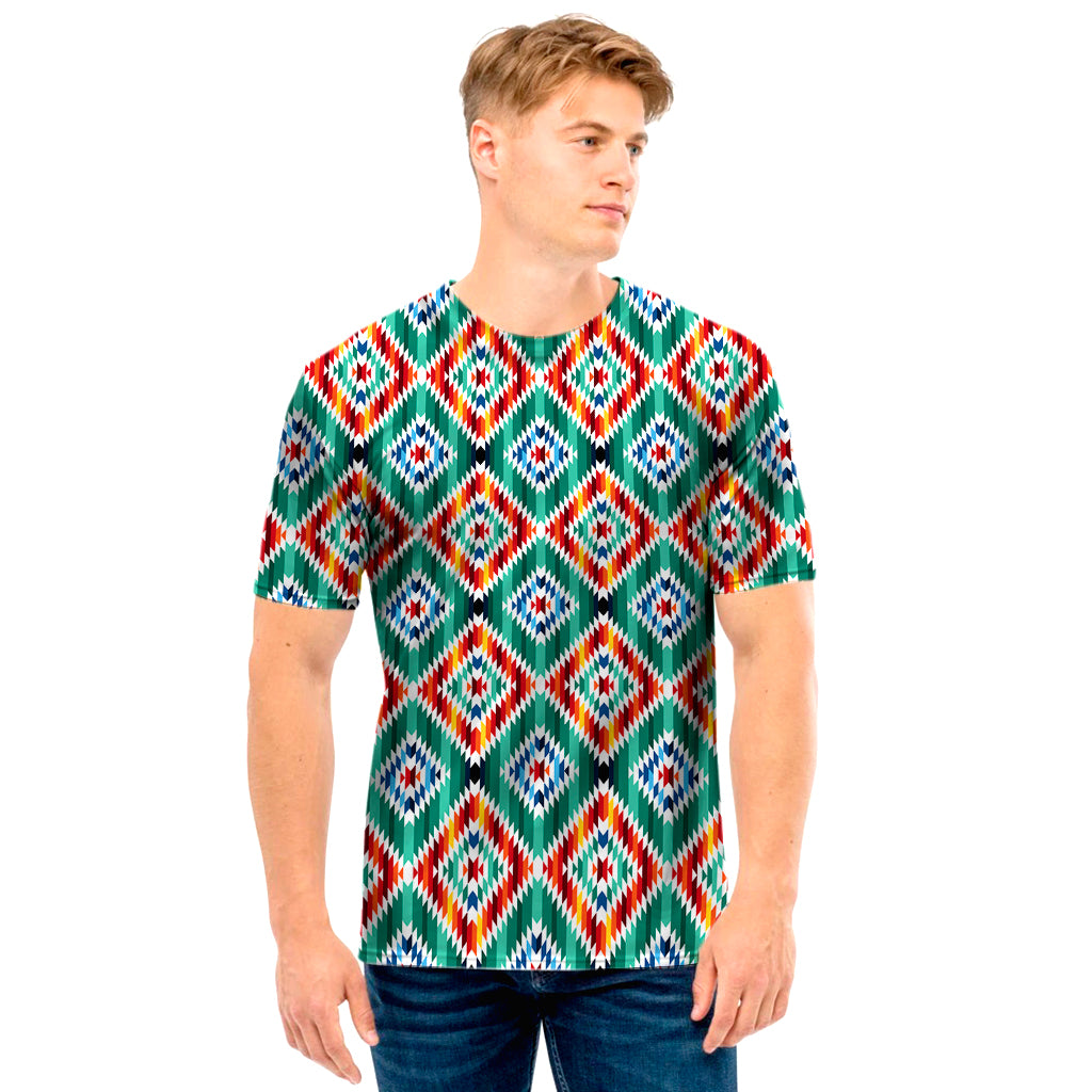 Tribal Navajo Pattern Print Men's T-Shirt