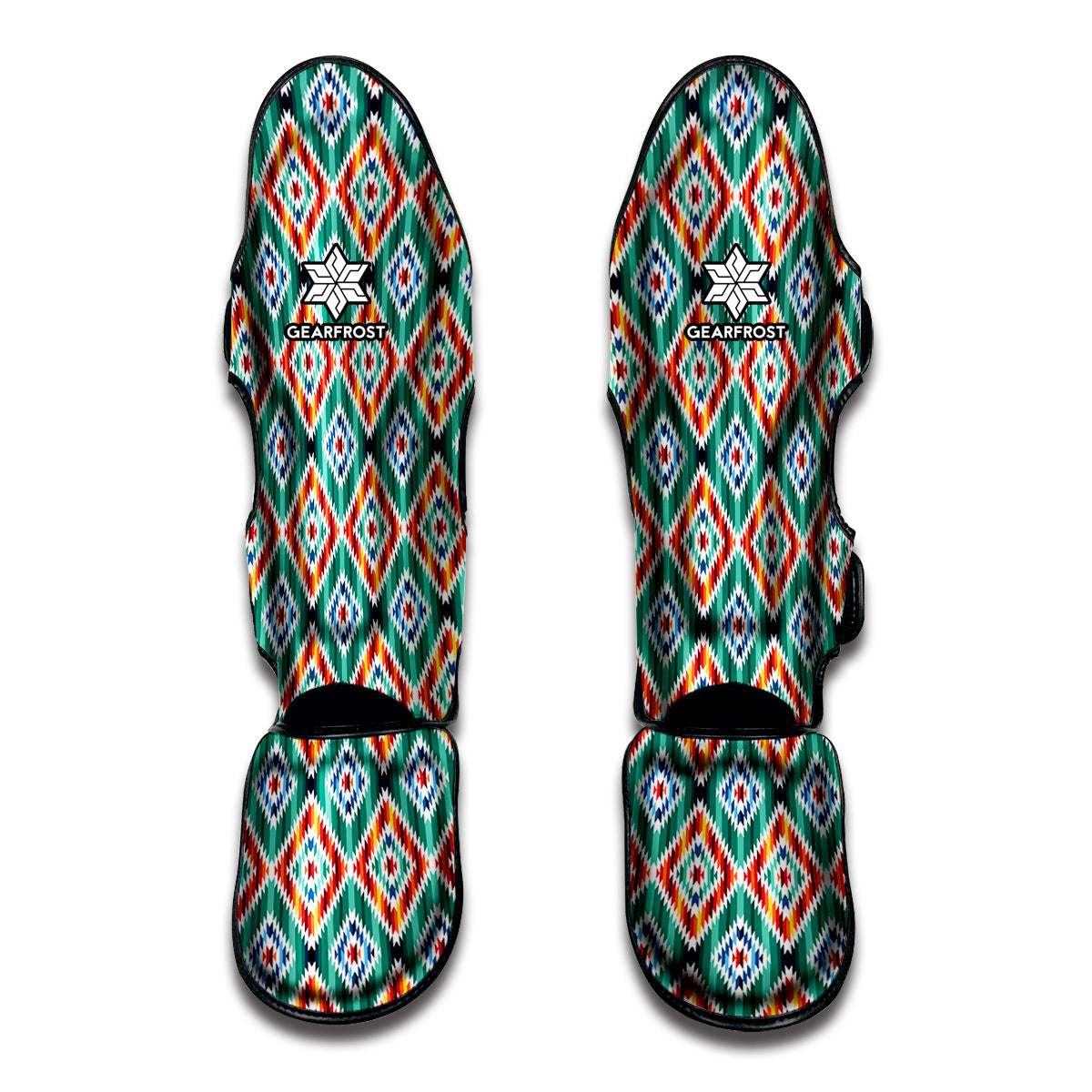 Tribal Navajo Pattern Print Muay Thai Shin Guards