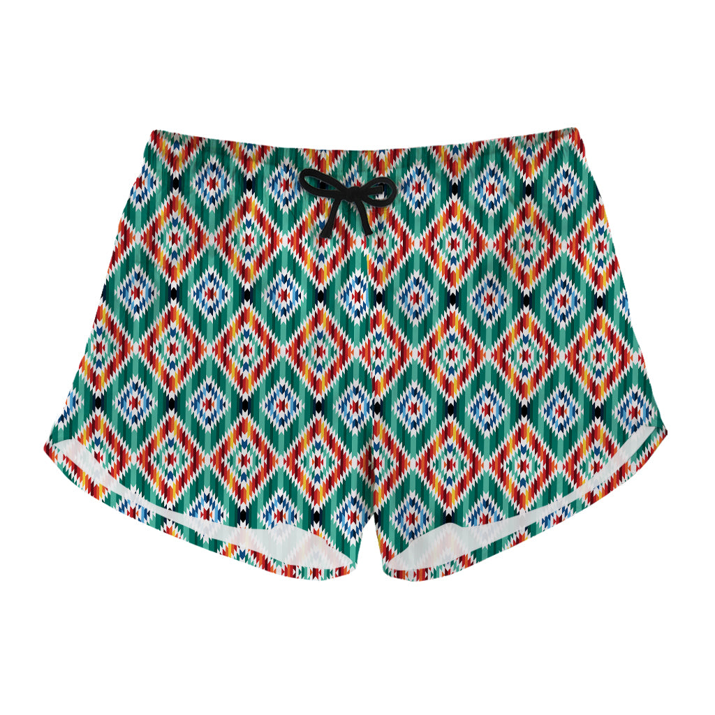 Tribal Navajo Pattern Print Women's Shorts