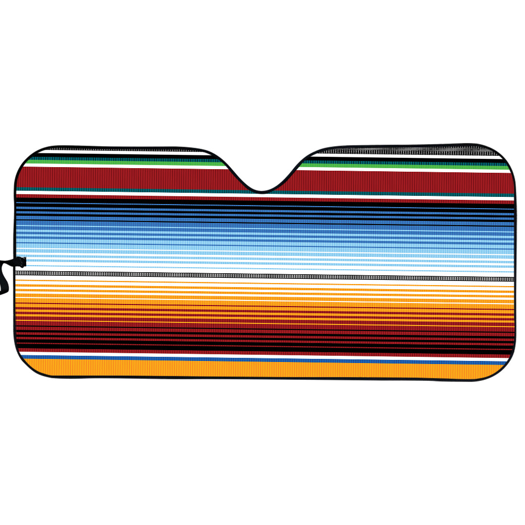 Tribal Serape Blanket Pattern Print Car Sun Shade